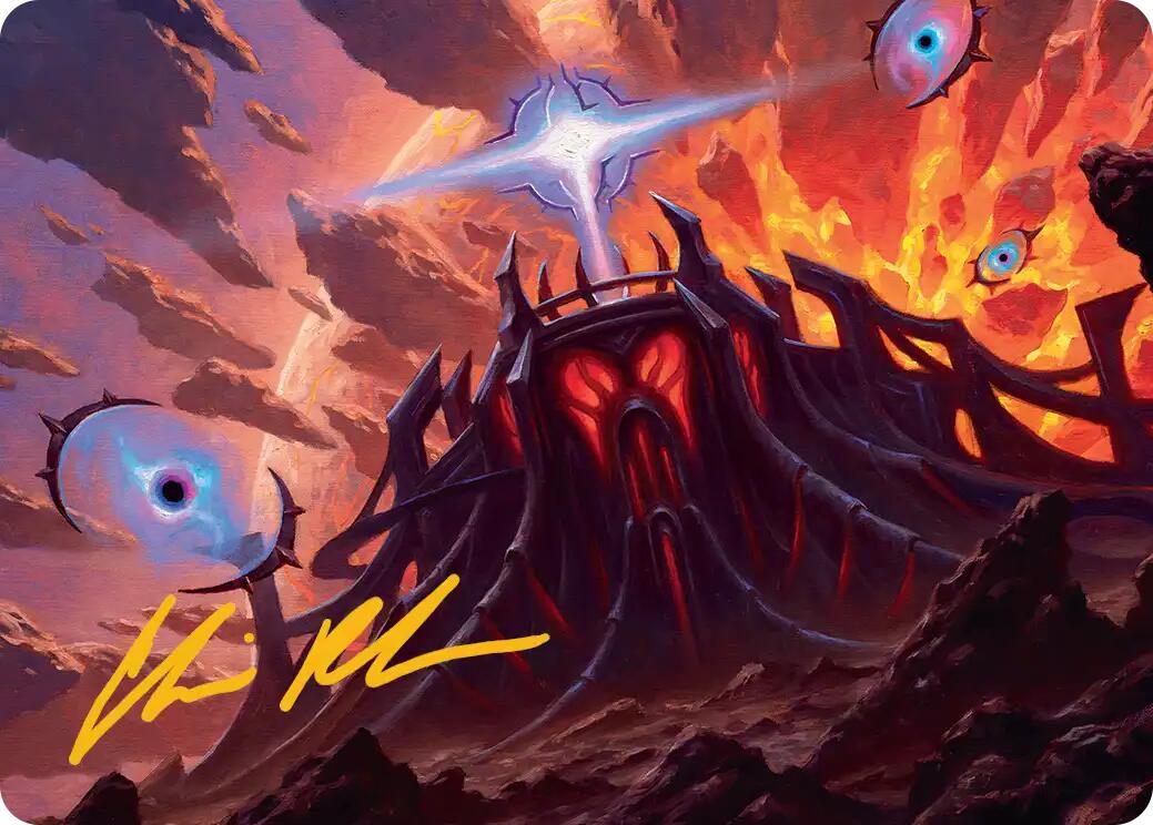 Secluded Starforge Art Card (Gold-Stamped Signature) [Edge of Eternities Art Series] | Exor Games New Glasgow