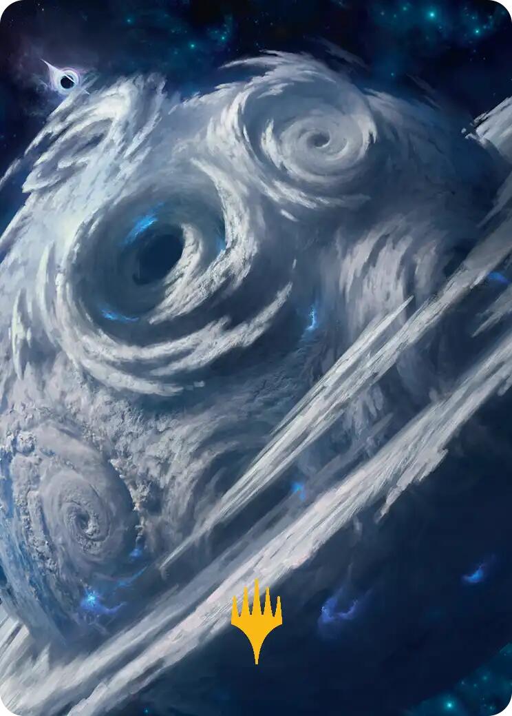 Uthros, Titanic Godcore Art Card (Gold-Stamped Planeswalker Symbol) [Edge of Eternities Art Series] | Exor Games New Glasgow