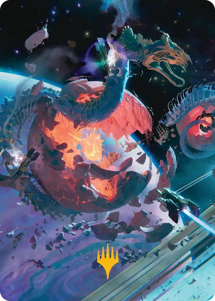 Scavenger Grounds Art Card (47/54) (Gold-Stamped Planeswalker Symbol) [Edge of Eternities Art Series] | Exor Games New Glasgow