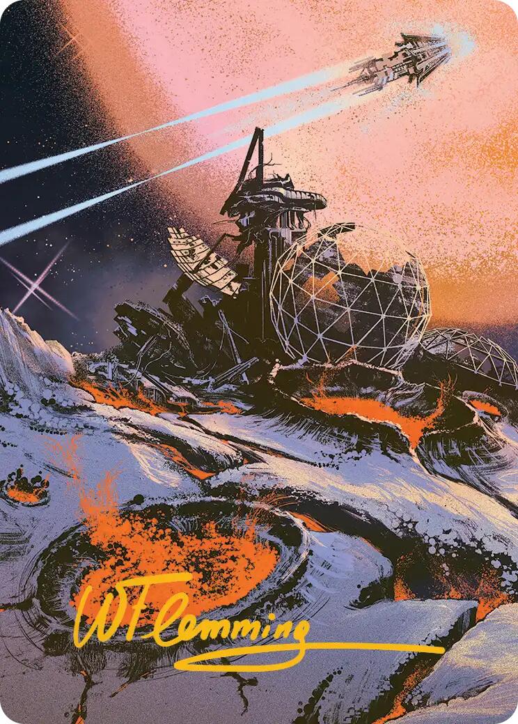 Petrified Field Art Card (Gold-Stamped Signature) [Edge of Eternities Art Series] | Exor Games New Glasgow