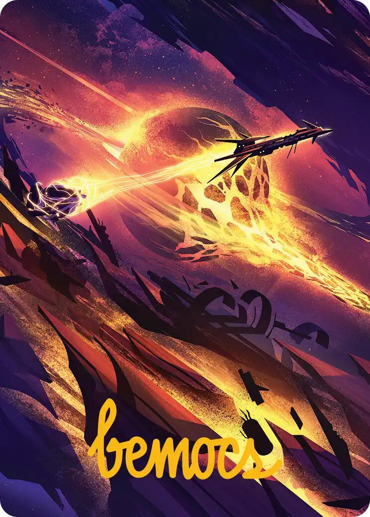 Scavenger Grounds Art Card (53/54) (Gold-Stamped Signature) [Edge of Eternities Art Series] | Exor Games New Glasgow