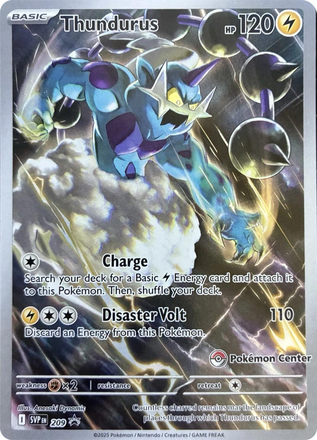 Thundurus (209) (Pokemon Center Exclusive) [Scarlet & Violet: Black Star Promos] | Exor Games New Glasgow
