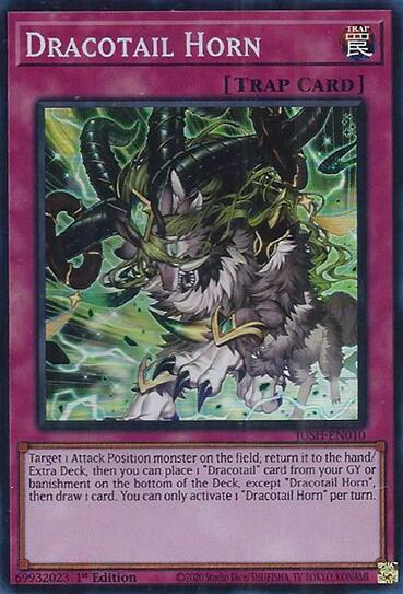Dracotail Horn (Super Rare) [JUSH-EN010] Super Rare | Exor Games New Glasgow