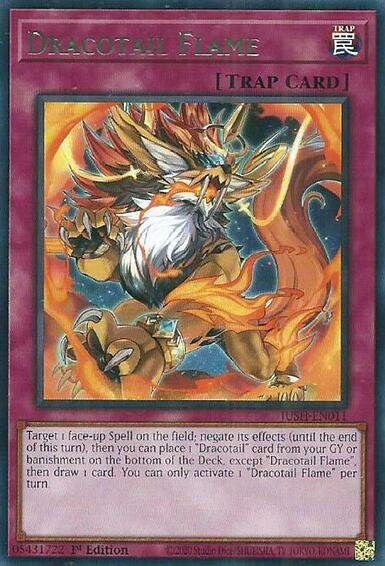 Dracotail Flame [JUSH-EN011] Rare | Exor Games New Glasgow