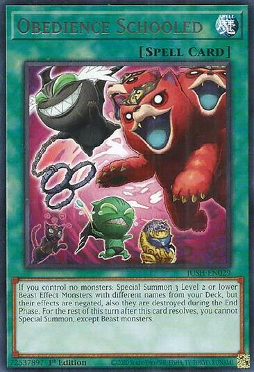 Obedience Schooled [JUSH-EN029] Rare | Exor Games New Glasgow
