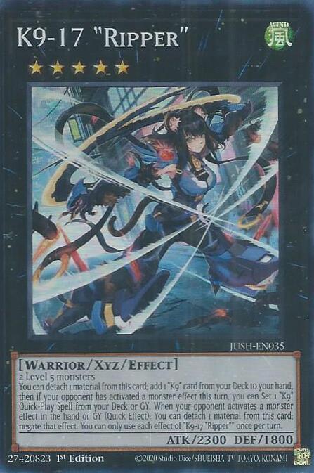 K9-17 "Ripper" [JUSH-EN035] Super Rare | Exor Games New Glasgow