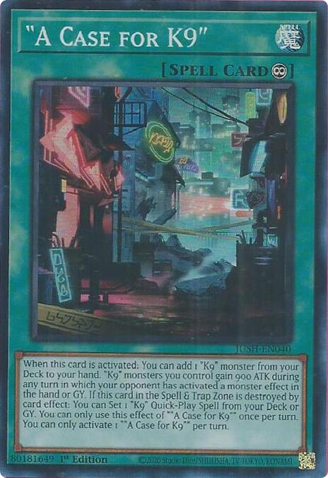 "A Case for K9" [JUSH-EN040] Super Rare | Exor Games New Glasgow
