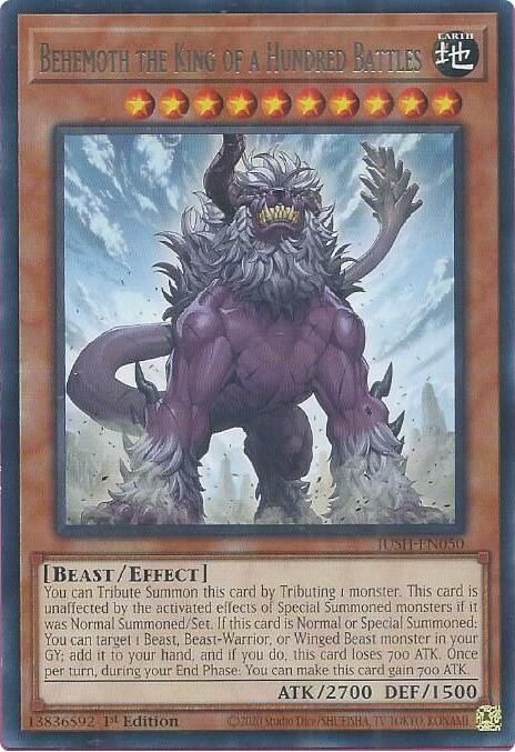 Behemoth the King of a Hundred Battles [JUSH-EN050] Rare | Exor Games New Glasgow