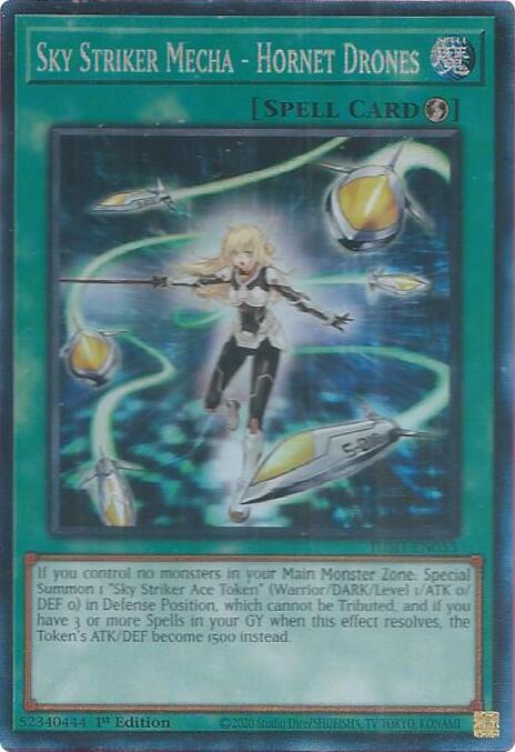 Sky Striker Mecha - Hornet Drones (CR) [JUSH-EN053] Collector's Rare | Exor Games New Glasgow