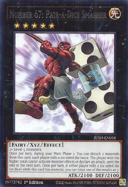 Number 67: Pair-a-Dice Smasher [JUSH-EN058] Rare | Exor Games New Glasgow