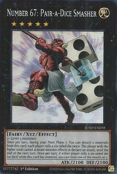 Number 67: Pair-a-Dice Smasher (Super Rare) [JUSH-EN058] Super Rare | Exor Games New Glasgow