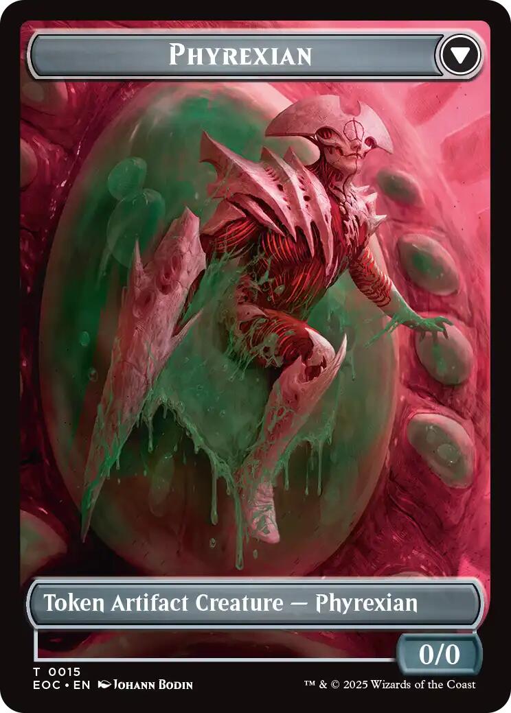 Incubator // Phyrexian Double-Sided Token [Edge of Eternities Commander Tokens] | Exor Games New Glasgow