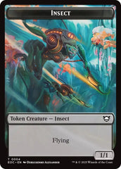 Insect // Elemental (0007) Double-Sided Token [Edge of Eternities Commander Tokens] | Exor Games New Glasgow