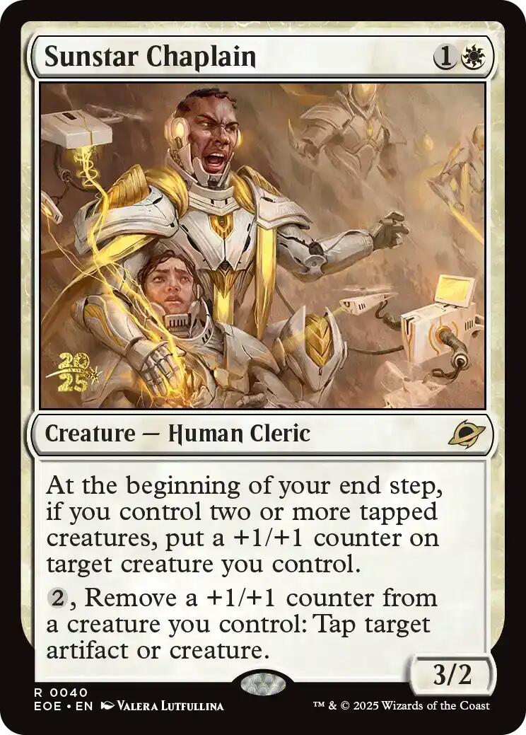 Sunstar Chaplain [Edge of Eternities Prerelease Promos] | Exor Games New Glasgow