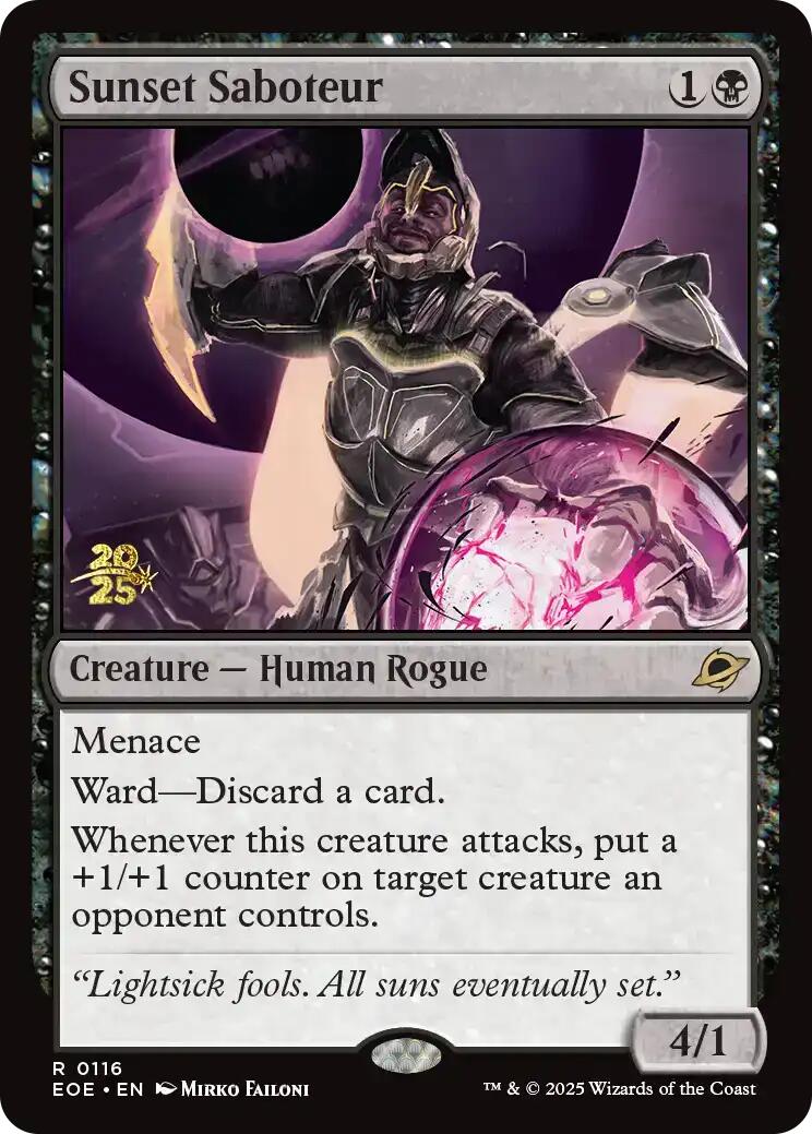 Sunset Saboteur [Edge of Eternities Prerelease Promos] | Exor Games New Glasgow