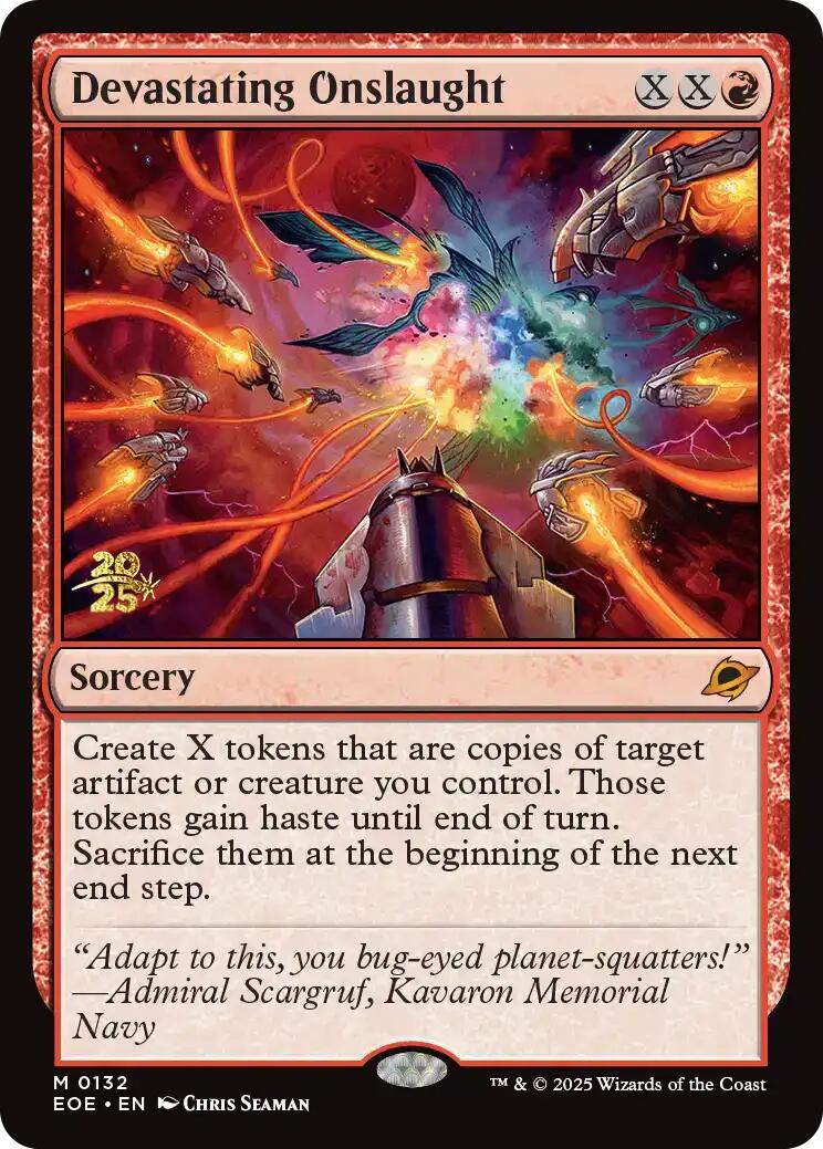 Devastating Onslaught [Edge of Eternities Prerelease Promos] | Exor Games New Glasgow