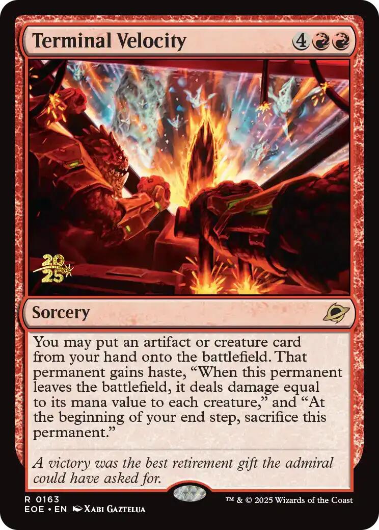 Terminal Velocity [Edge of Eternities Prerelease Promos] | Exor Games New Glasgow