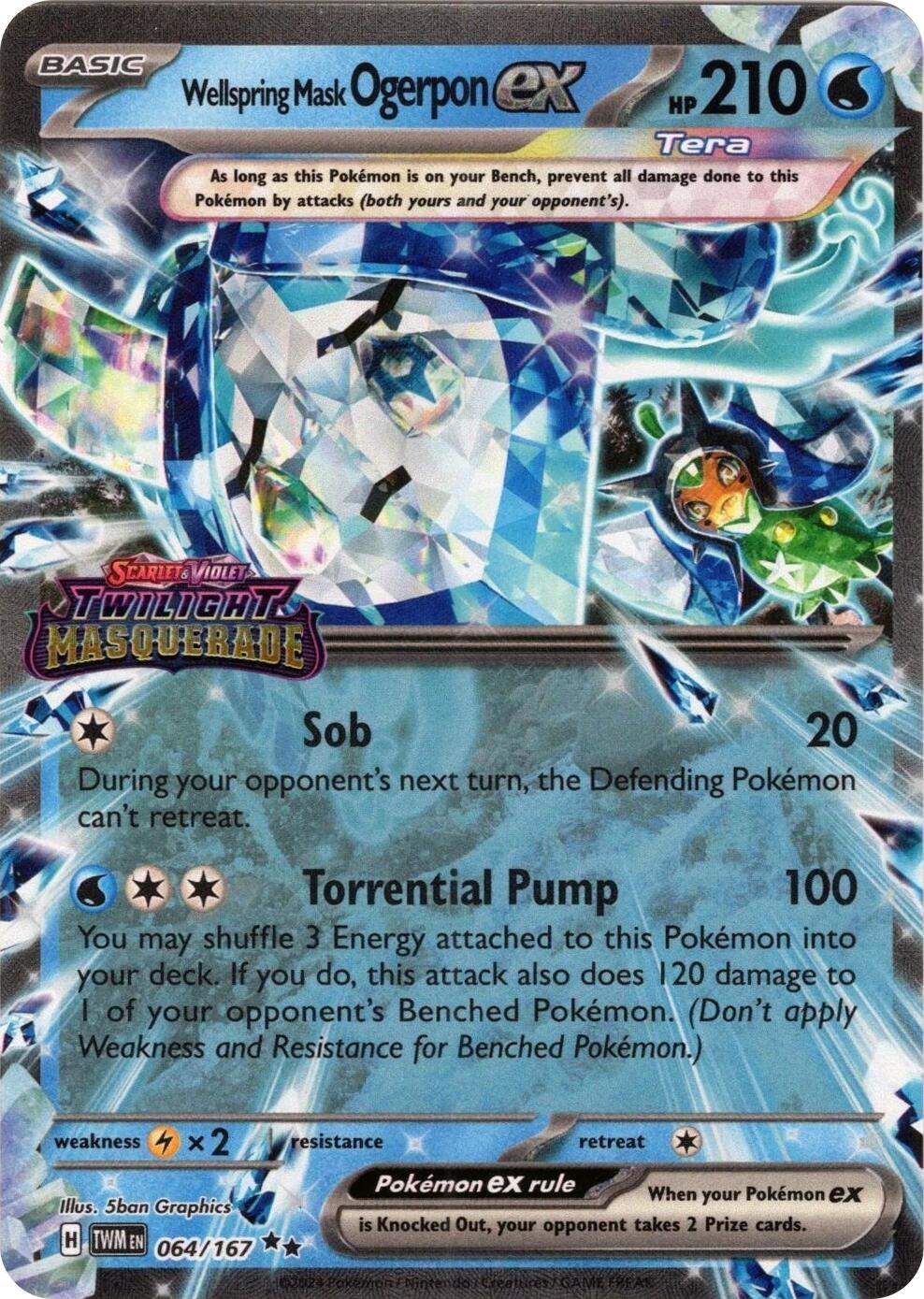 Wellspring Mask Ogerpon ex (064/167) (Stamped) [Miscellaneous Cards] | Exor Games New Glasgow