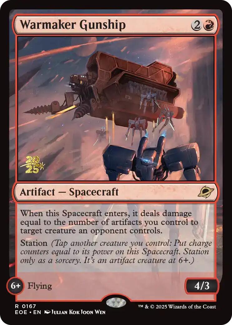 Warmaker Gunship [Edge of Eternities Prerelease Promos] | Exor Games New Glasgow