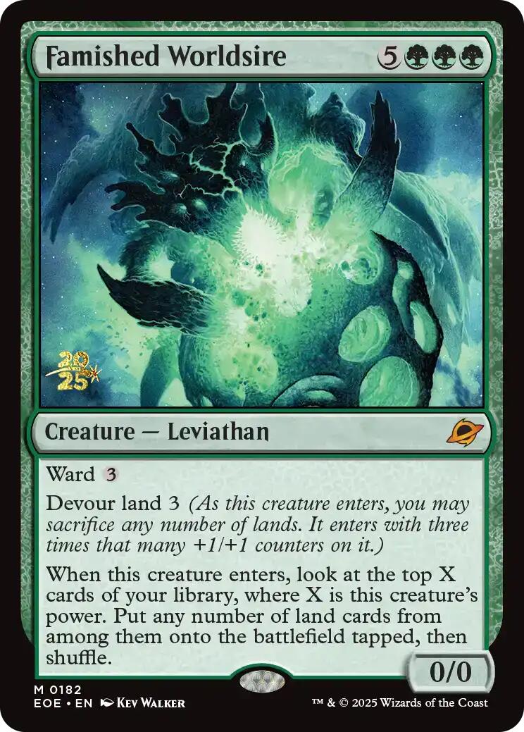 Famished Worldsire [Edge of Eternities Prerelease Promos] | Exor Games New Glasgow