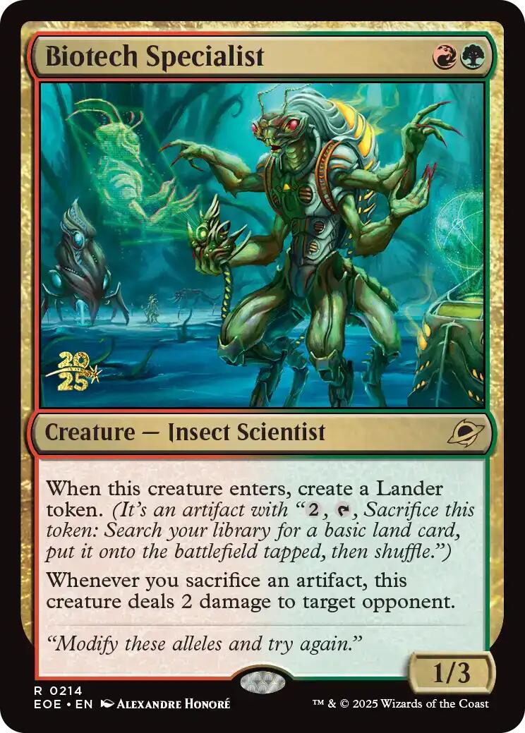 Biotech Specialist [Edge of Eternities Prerelease Promos] | Exor Games New Glasgow