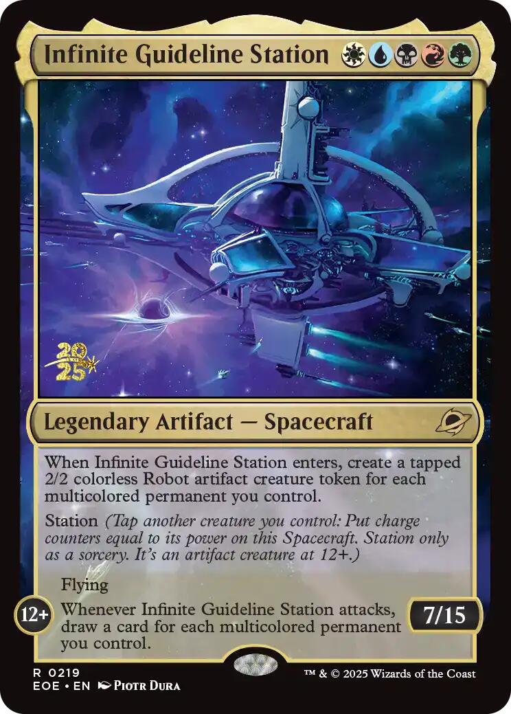 Infinite Guideline Station [Edge of Eternities Prerelease Promos] | Exor Games New Glasgow