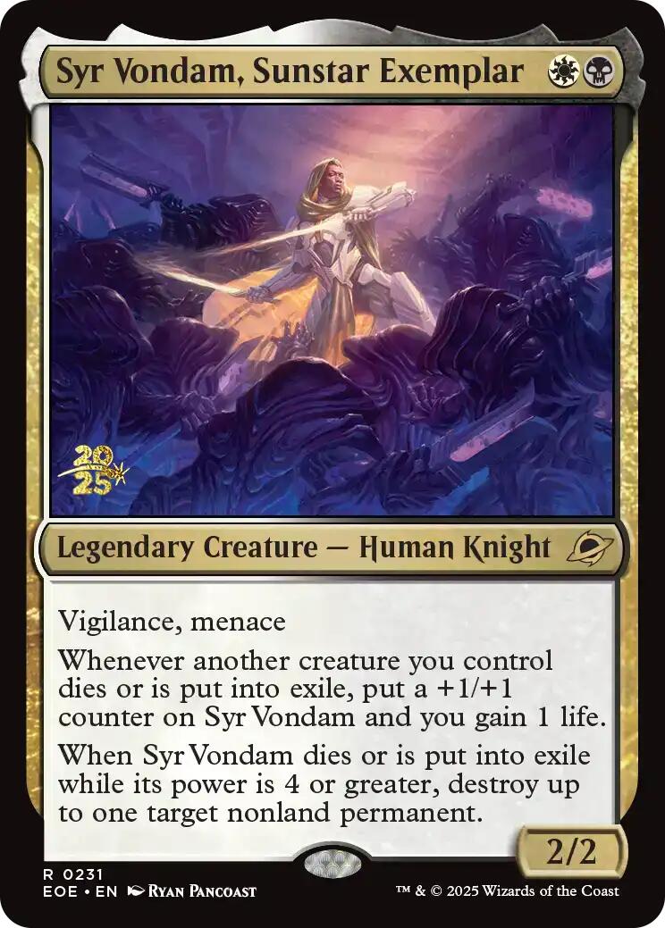 Syr Vondam, Sunstar Exemplar [Edge of Eternities Prerelease Promos] | Exor Games New Glasgow
