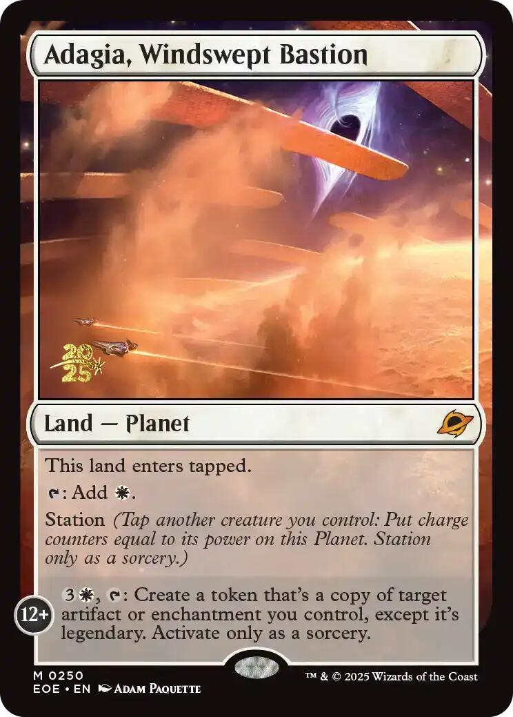 Adagia, Windswept Bastion [Edge of Eternities Prerelease Promos] | Exor Games New Glasgow
