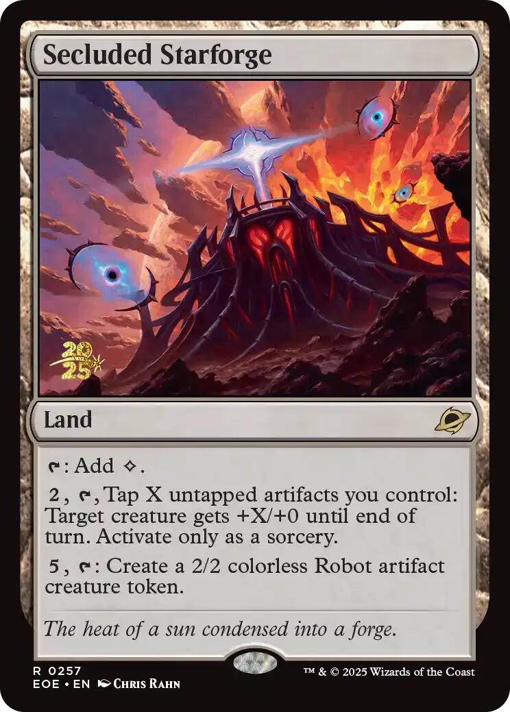 Secluded Starforge [Edge of Eternities Prerelease Promos] | Exor Games New Glasgow