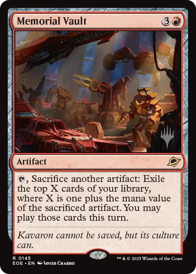 Memorial Vault [Edge of Eternities Promo Pack] | Exor Games New Glasgow