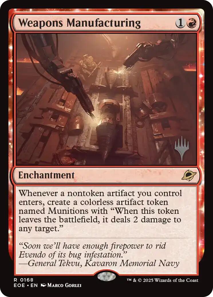 Weapons Manufacturing [Edge of Eternities Promo Pack] | Exor Games New Glasgow