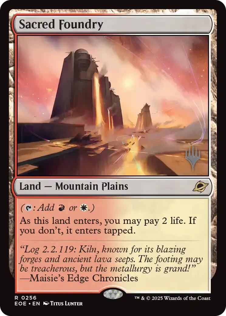 Sacred Foundry [Edge of Eternities Promo Pack] | Exor Games New Glasgow