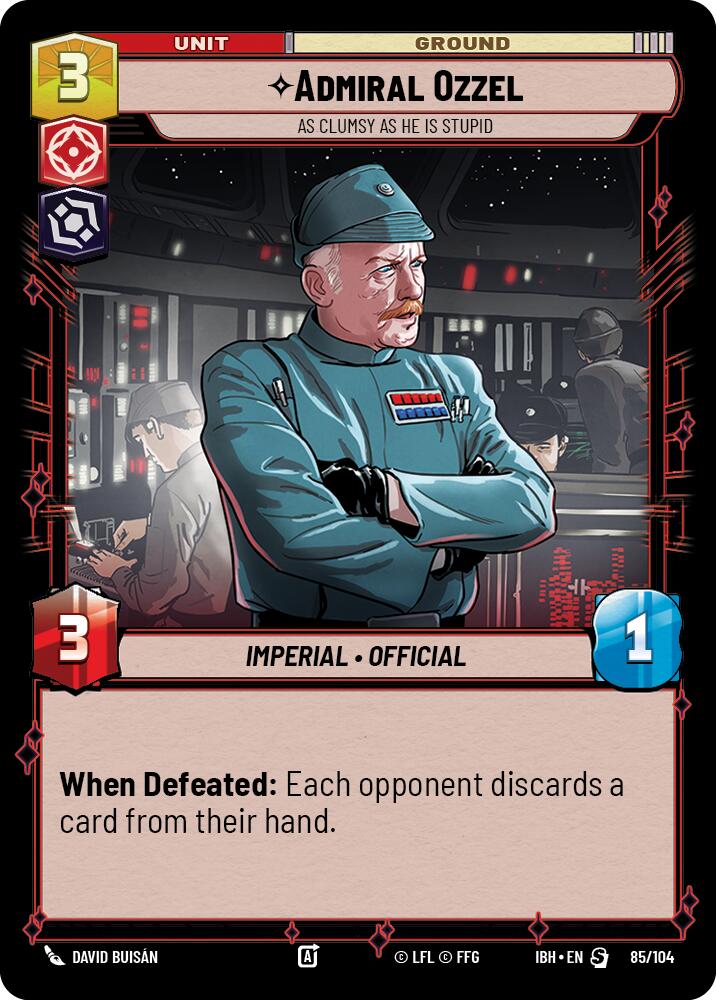 Admiral Ozzel (85/104) - As Clumsy as He Is Stupid (85/104) [Intro Battle: Hoth] | Exor Games New Glasgow