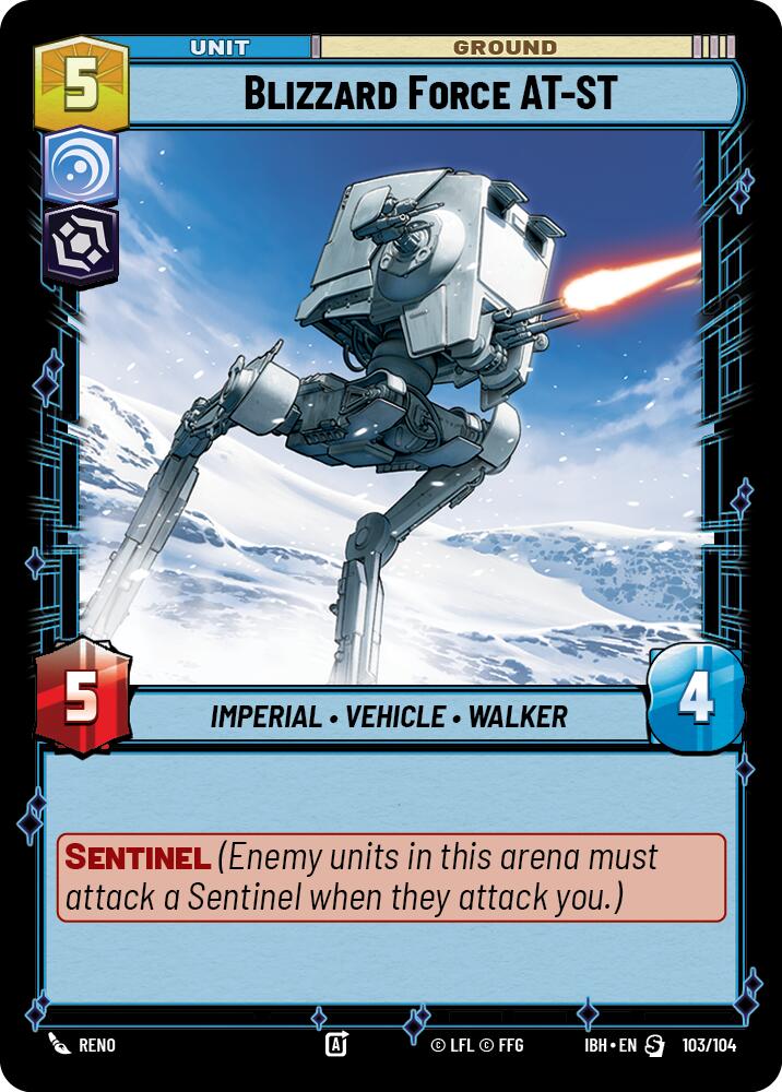 Blizzard Force AT-ST (103/104) (103/104) [Intro Battle: Hoth] | Exor Games New Glasgow