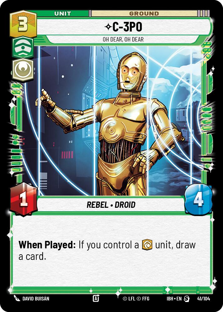 C-3PO (41/104) - Oh Dear, Oh Dear (41/104) [Intro Battle: Hoth] | Exor Games New Glasgow