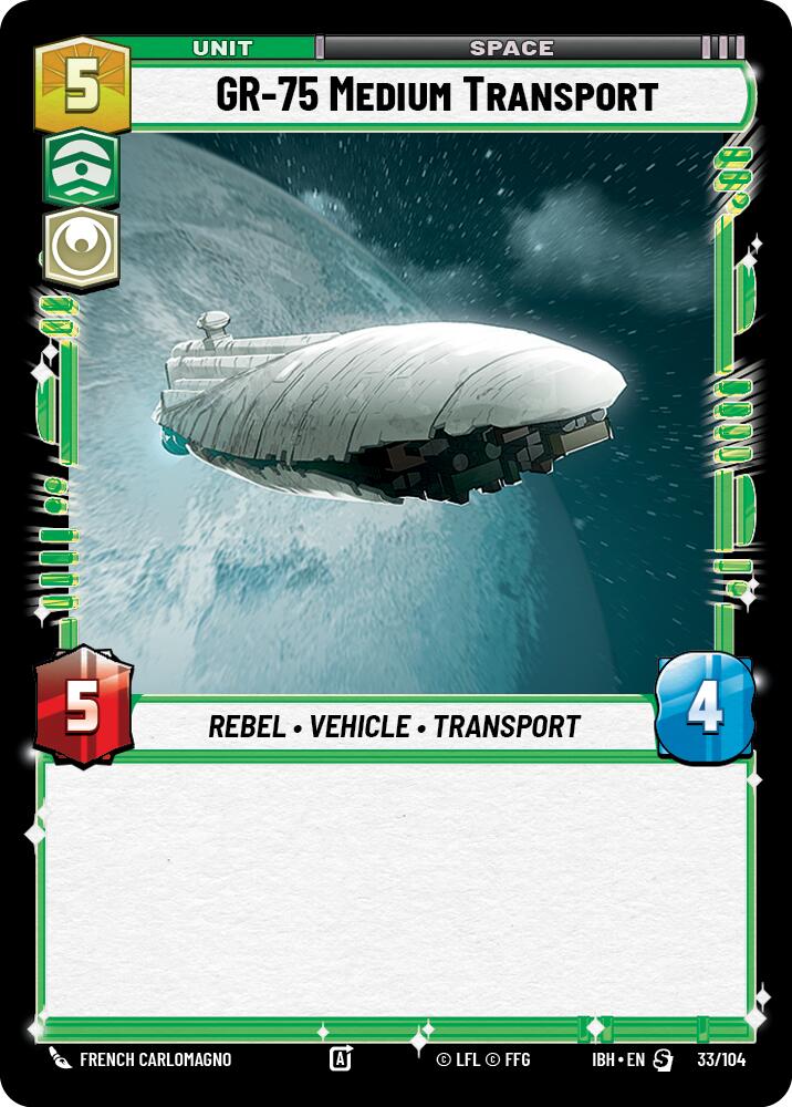 GR-75 Medium Transport (33/104) (33/104) [Intro Battle: Hoth] | Exor Games New Glasgow