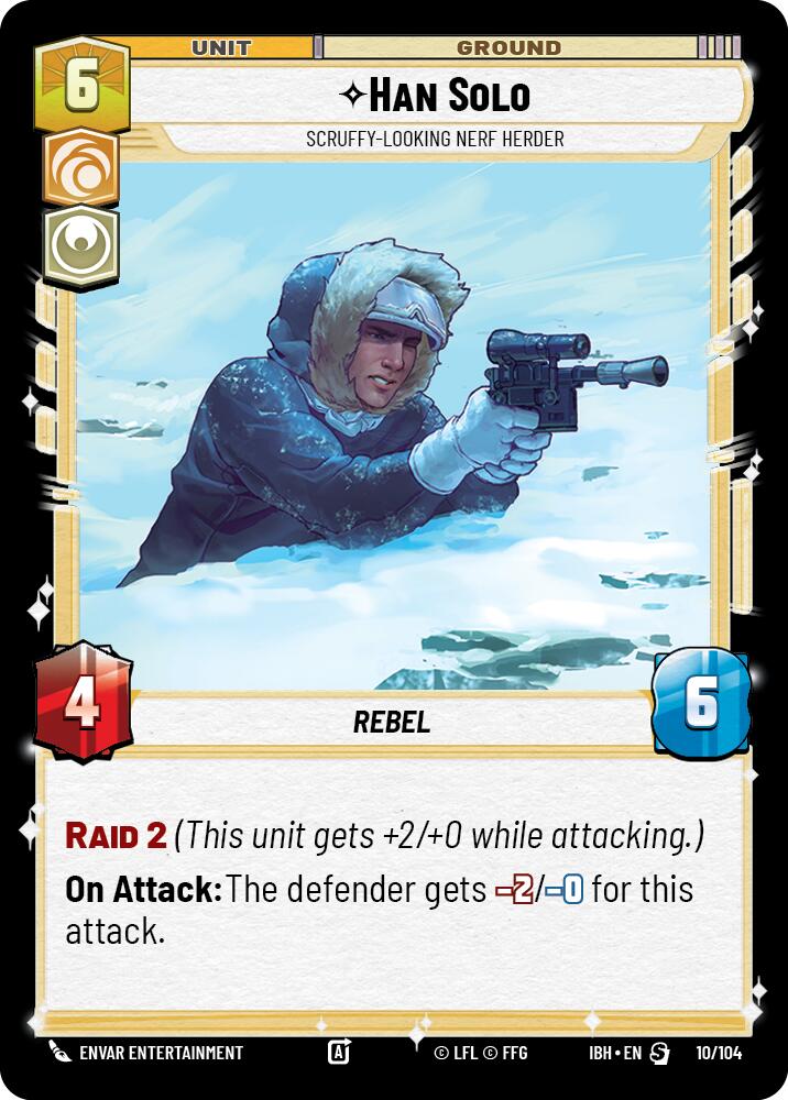 Han Solo (10/104) - Scruffy-Looking Nerf Herder (10/104) [Intro Battle: Hoth] | Exor Games New Glasgow