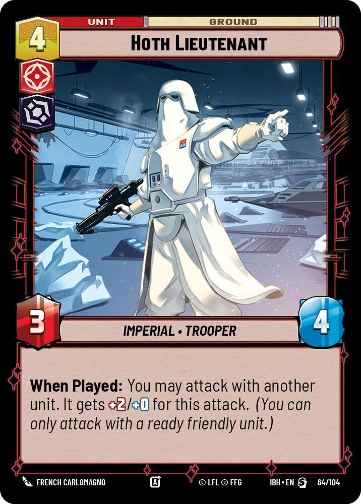 Hoth Lieutenant (64/104) (64/104) [Intro Battle: Hoth] | Exor Games New Glasgow