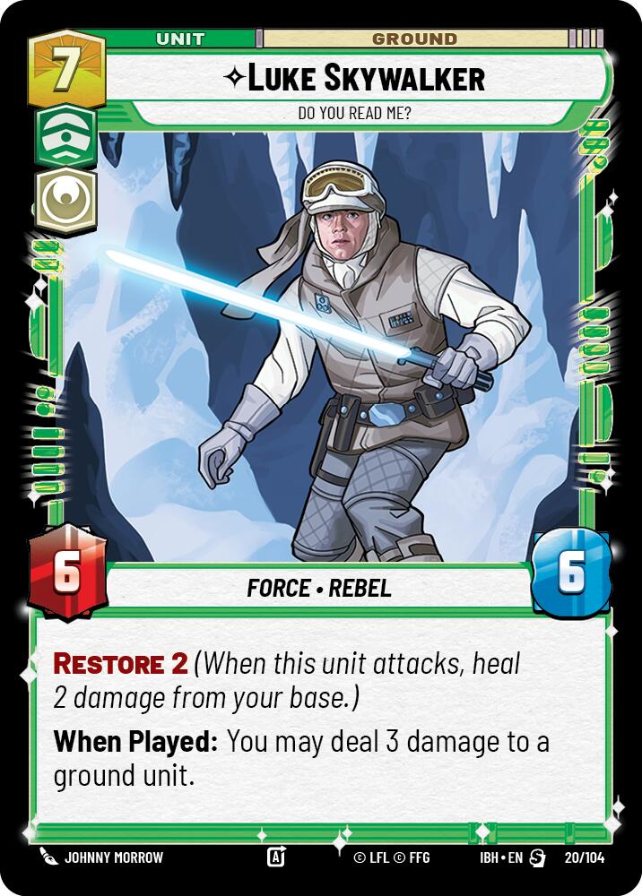 Luke Skywalker (20/104) - Do You Read Me? (20/104) [Intro Battle: Hoth] | Exor Games New Glasgow