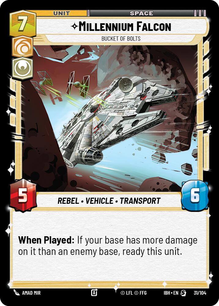 Millennium Falcon (31/104) - Bucket of Bolts (31/104) [Intro Battle: Hoth] | Exor Games New Glasgow