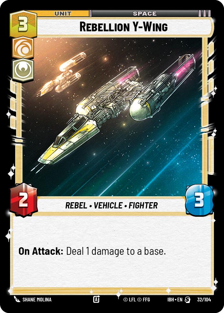 Rebellion Y-Wing (32/104) (32/104) [Intro Battle: Hoth] | Exor Games New Glasgow