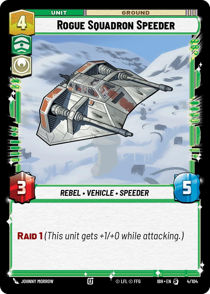 Rogue Squadron Speeder (4/104) (4/104) [Intro Battle: Hoth] | Exor Games New Glasgow