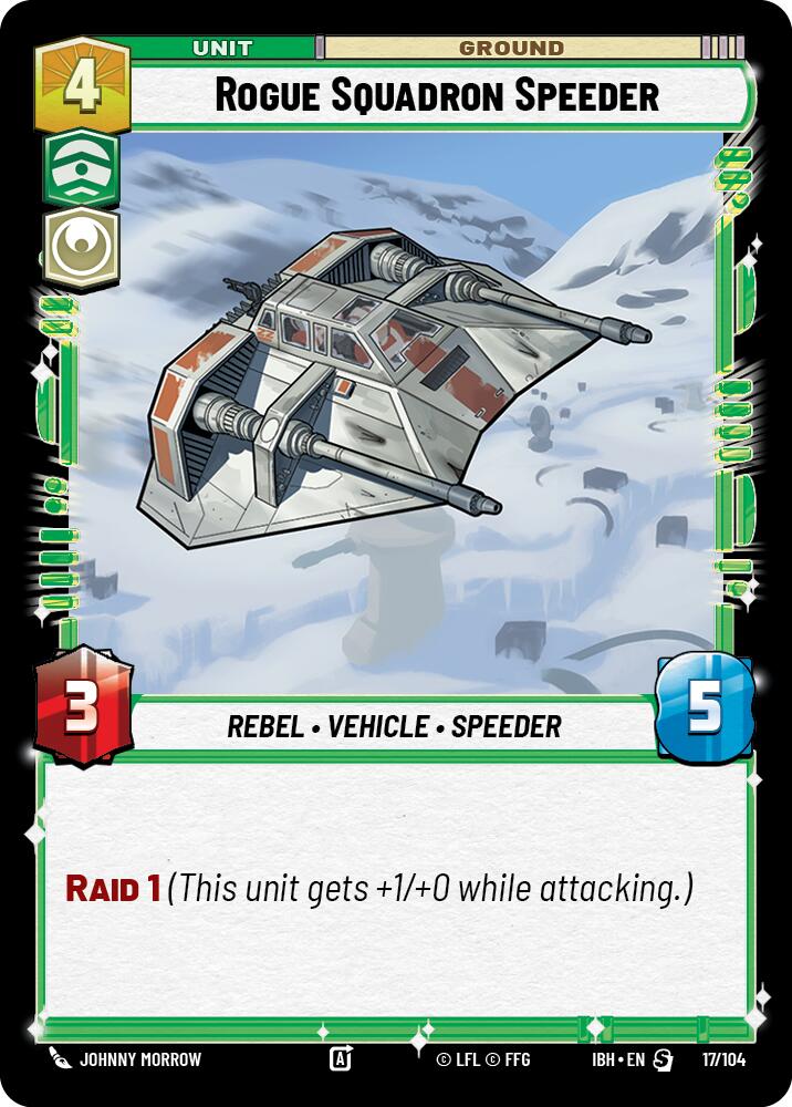 Rogue Squadron Speeder (17/104) (17/104) [Intro Battle: Hoth] | Exor Games New Glasgow