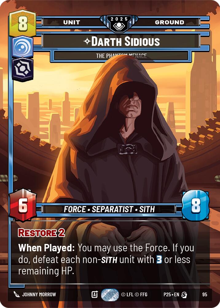 Darth Sidious (95) - The Phantom Menace (95) [Organized Play Promos] | Exor Games New Glasgow