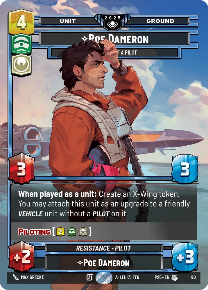 Poe Dameron (90) - One Hell of a Pilot (90) [Organized Play Promos] | Exor Games New Glasgow