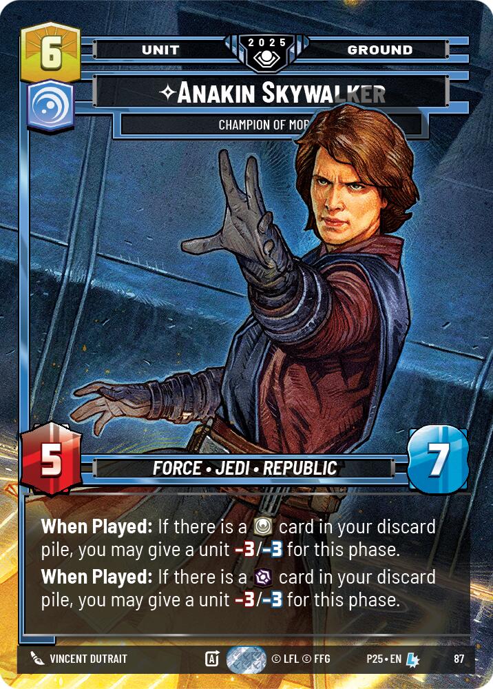 Anakin Skywalker (87) - Champion of Mortis (87) [Organized Play Promos] | Exor Games New Glasgow