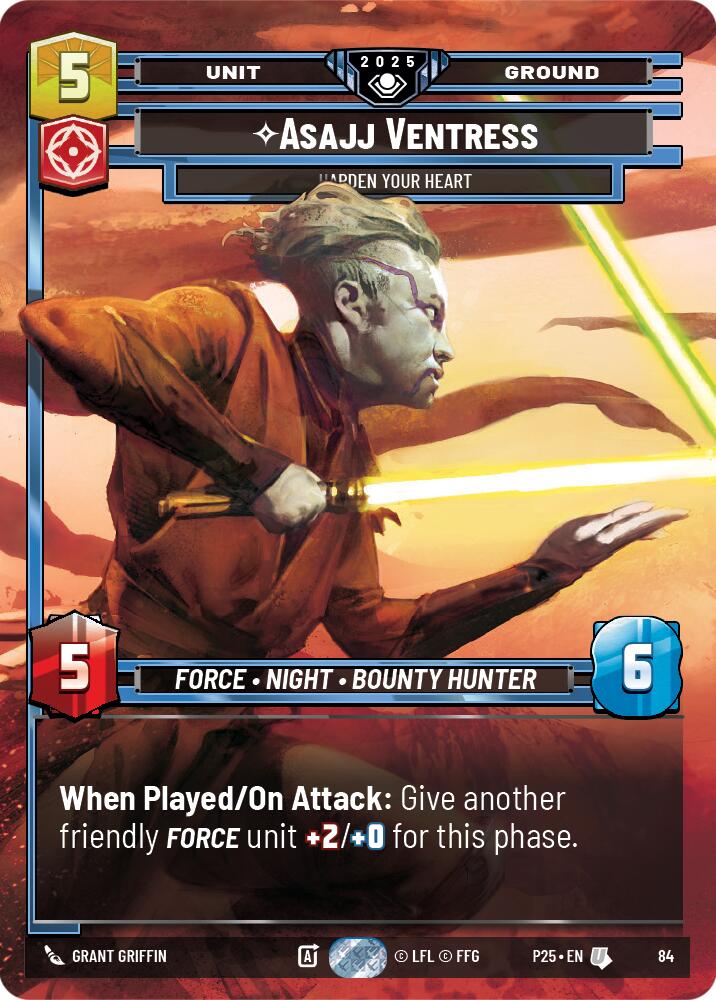 Asajj Ventress (84) - Harden Your Heart (84) [Organized Play Promos] | Exor Games New Glasgow