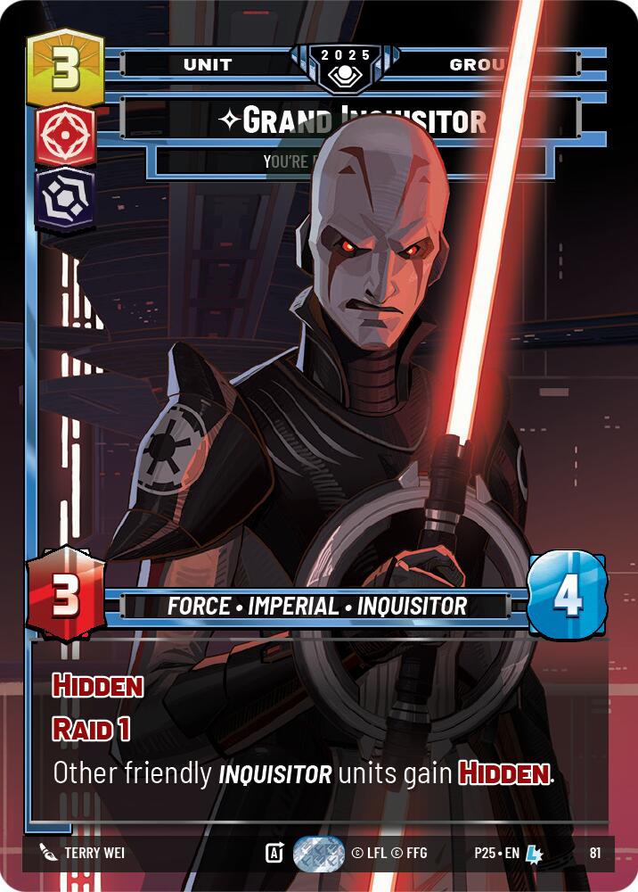 Grand Inquisitor (81) - You're Right to Be Afraid (81) [Organized Play Promos] | Exor Games New Glasgow