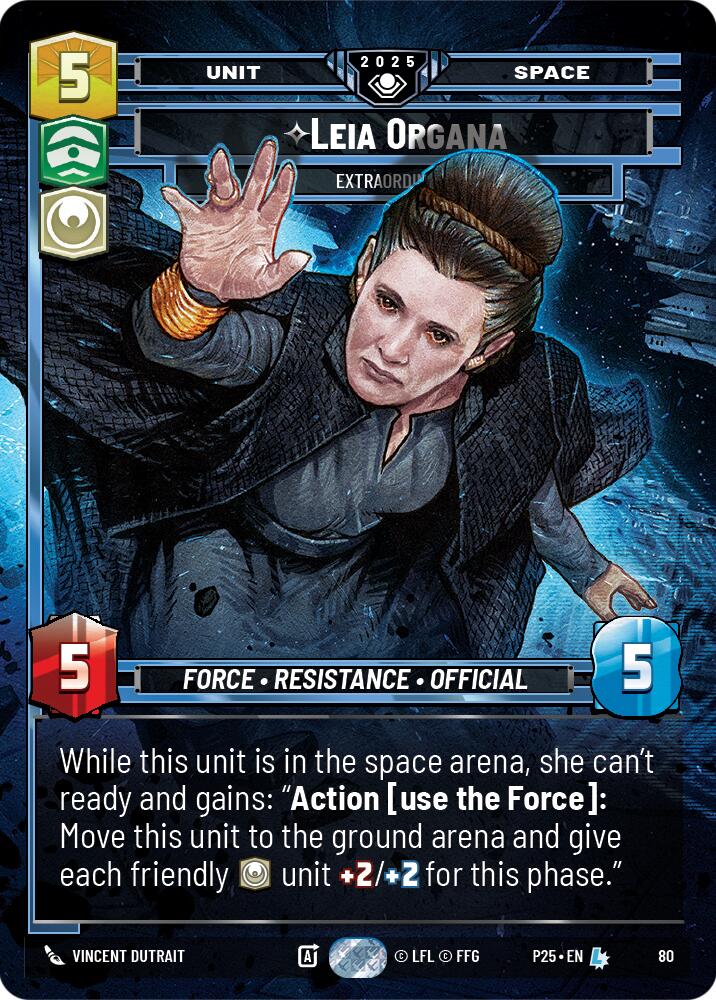Leia Organa (80) - Extraordinary (80) [Organized Play Promos] | Exor Games New Glasgow