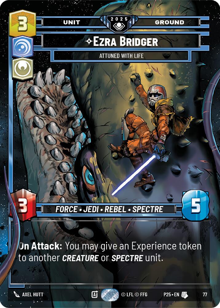 Ezra Bridger (77) - Attuned With Life (77) [Organized Play Promos] | Exor Games New Glasgow